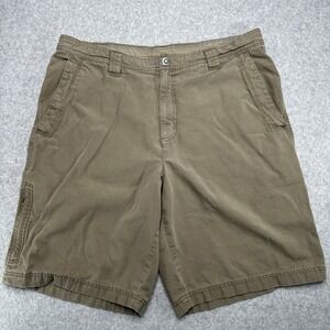 Columbia Shorts Mens Omni Shield Repellant Cotton Casual Tan Brown Khaki 38x11